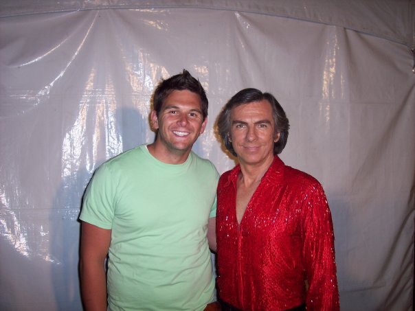Me and the entertainment. Neil Diamond…impersonator. Jay White.
