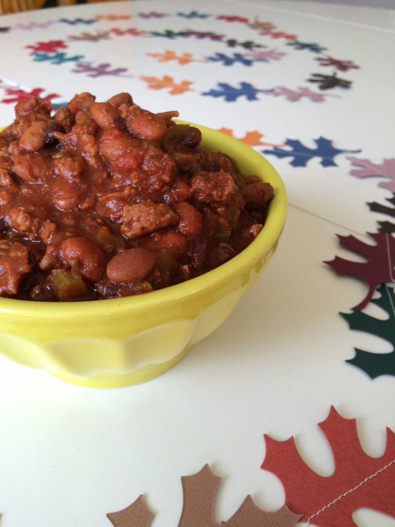 perfectly hearty chili for fall
