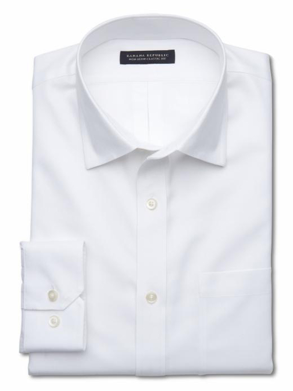 Banana Republic - Classic Fit Non-Iron Shirt | Perfect White Shirt | The Modern Dad