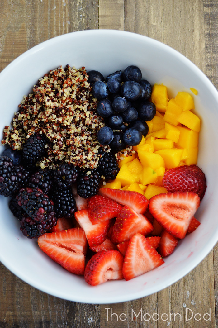 Delicious fresh fruit for your Honey Lime Quinoa Fruit Salad | The Modern Dad