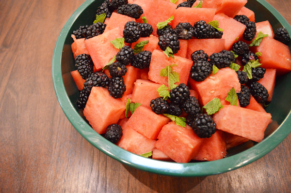 Watermelon + Blackberries + Mint | The Modern Dad