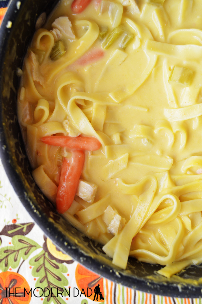 Homemade Creamy Chicken Noodle Soup |The Modern Dad