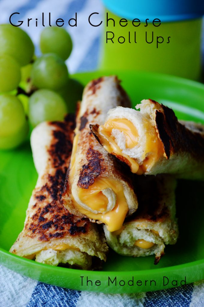 Simple Grilled Cheese Roll Ups by The Modern Dad