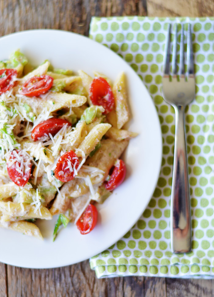 Simple Margherita Penne Pasta by The Modern Dad