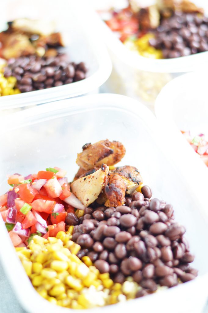 Easy Chicken Burrito Meal Prep Bowls by The Modern Dad