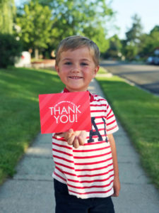 Custom Thank You Cards? Yes Please! with Basic Invite by The Modern Dad