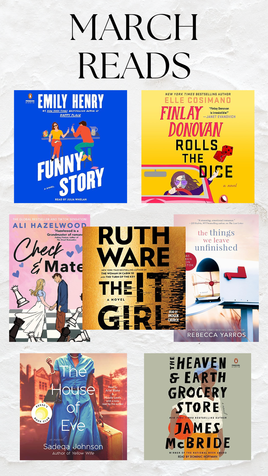 Emily’s April Reads