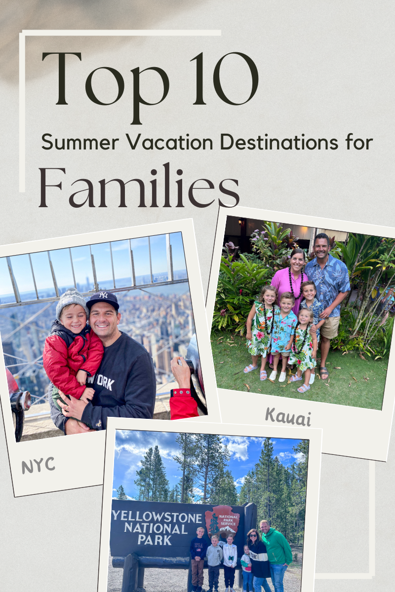Top 10 Summer Vacation Destinations for Families: The Ultimate Adventure Awaits!