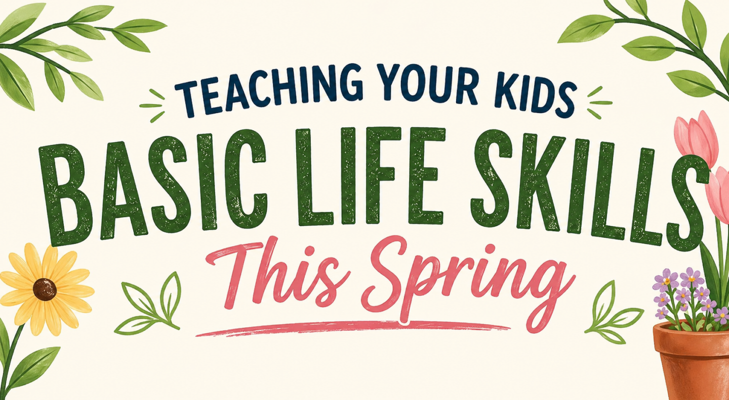 Teaching Kids Basic Life Skills This Spring (Without Losing Your Mind)