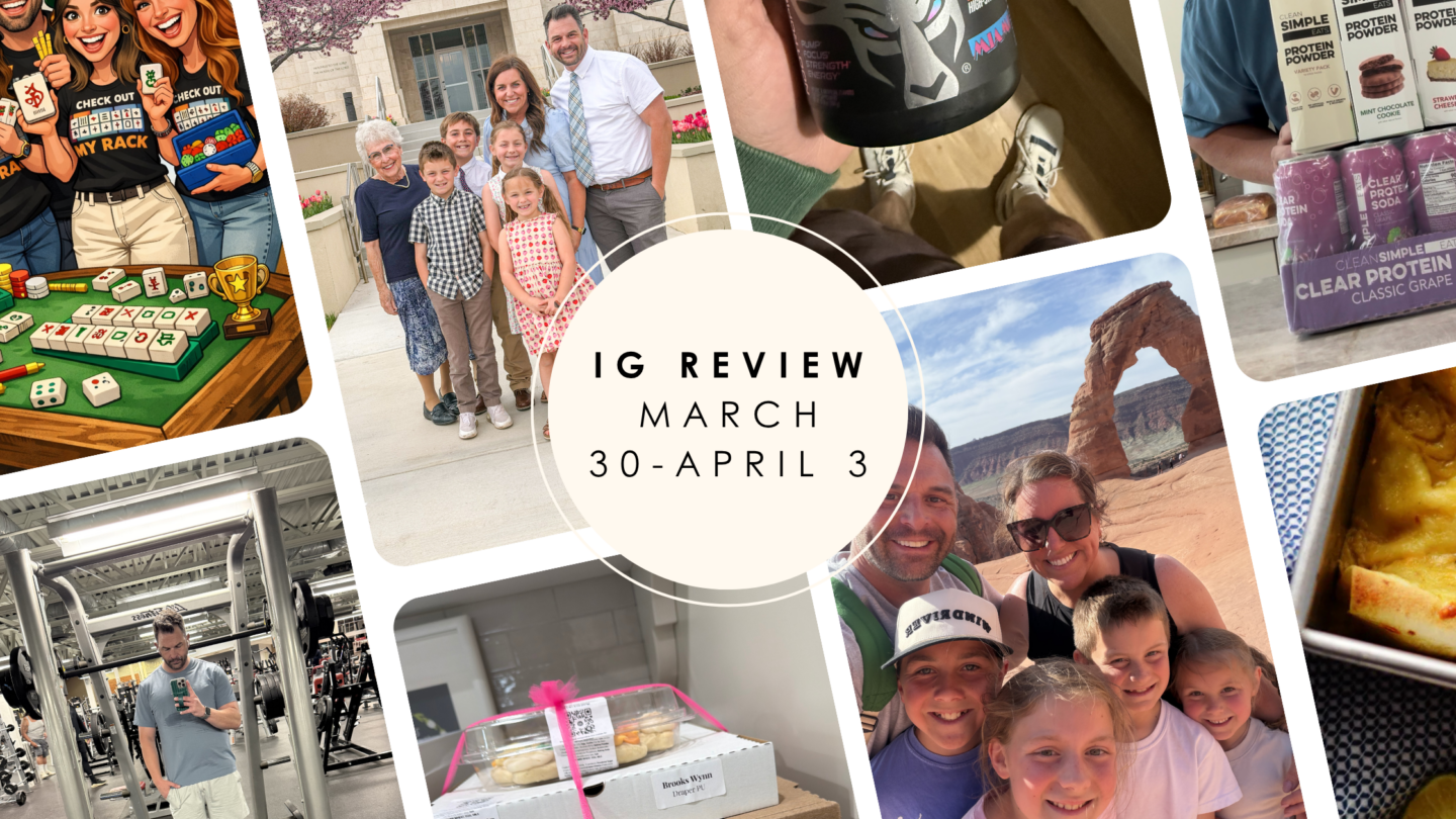 IG REVIEW MARCH 30-APRIL 3