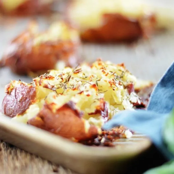 SMASHED RED POTATOES