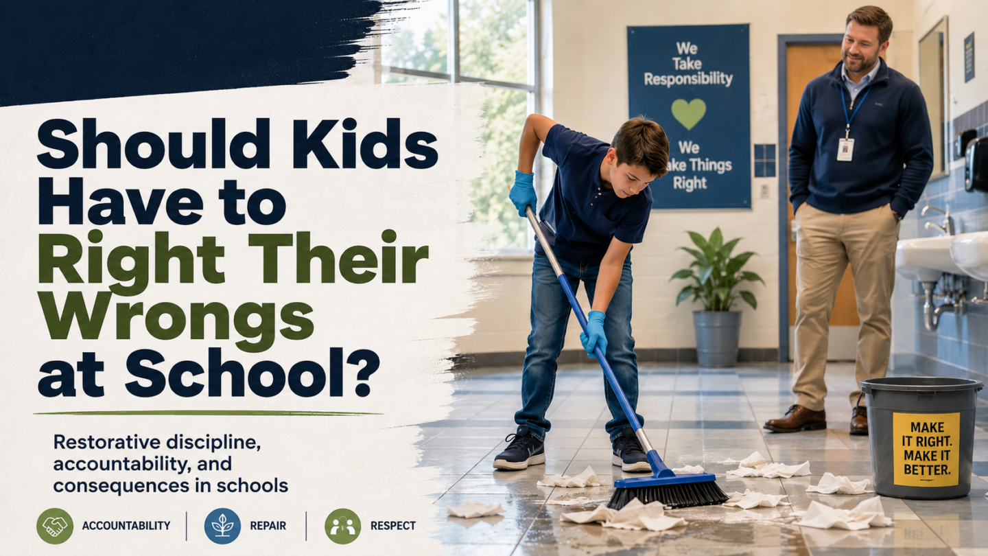 Should Kids Have to Right Their Wrongs at School?