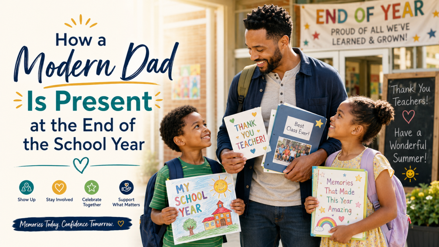 HOW A MODERN DAD IS PRESENT AT THE END OF THE SCHOOL YEAR