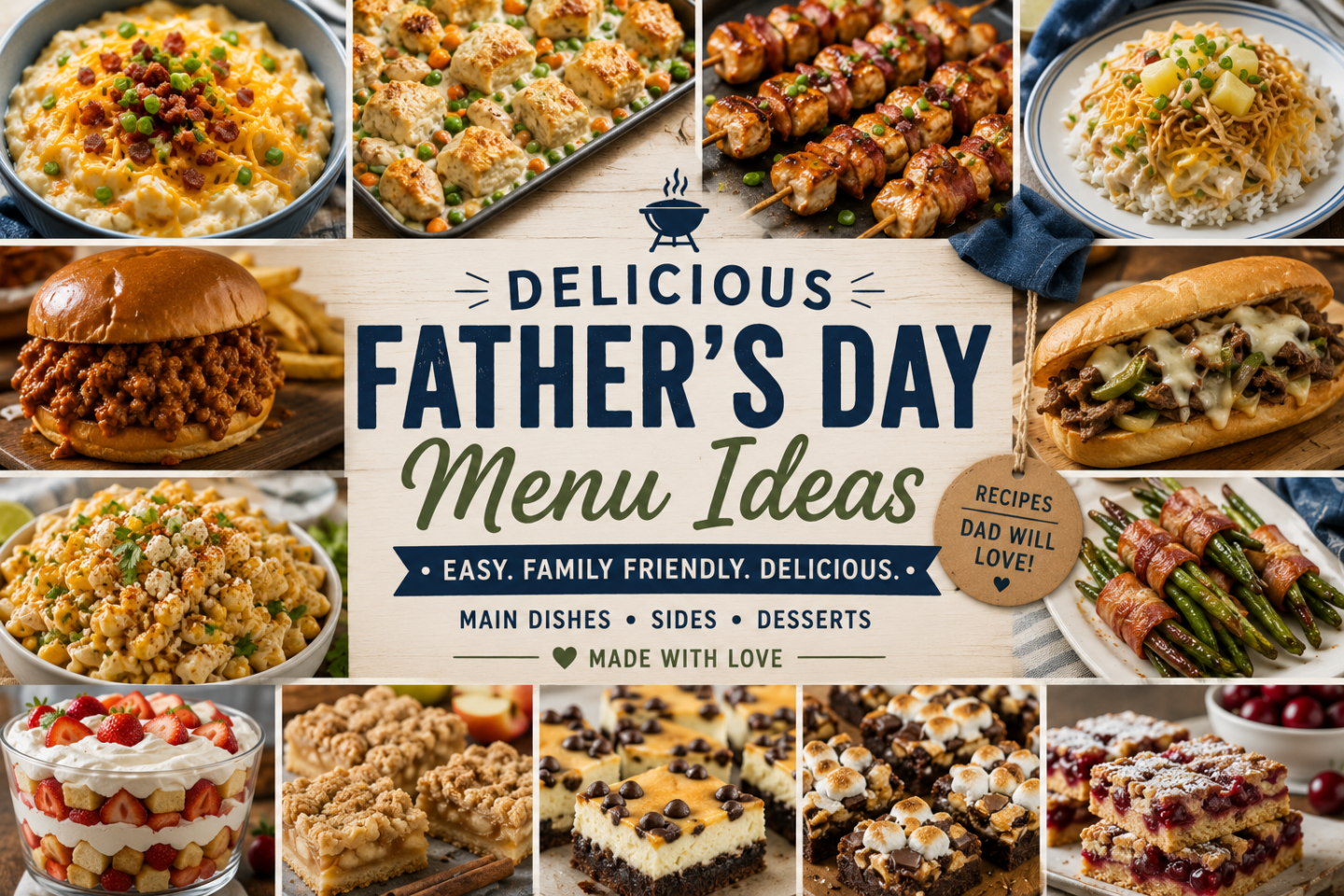 FAMILY FRIENDLY FATHER’S DAY DINNER IDEAS EVERYONE WILL LOVE