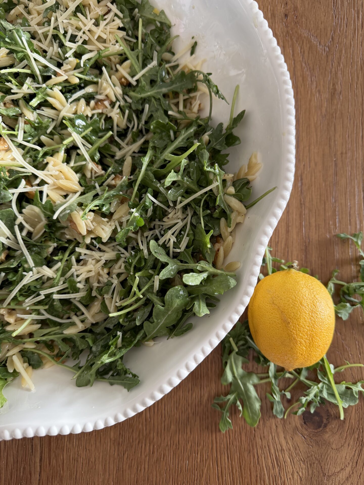 Lemon Arugula Orzo Salad