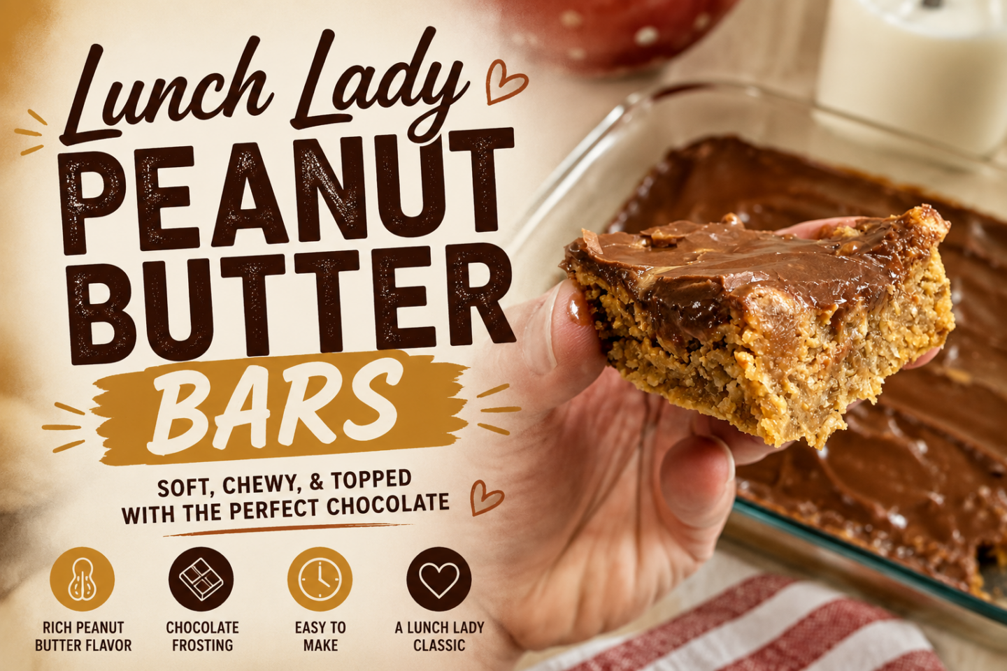 Lunch Lady Peanut Butter Bars
