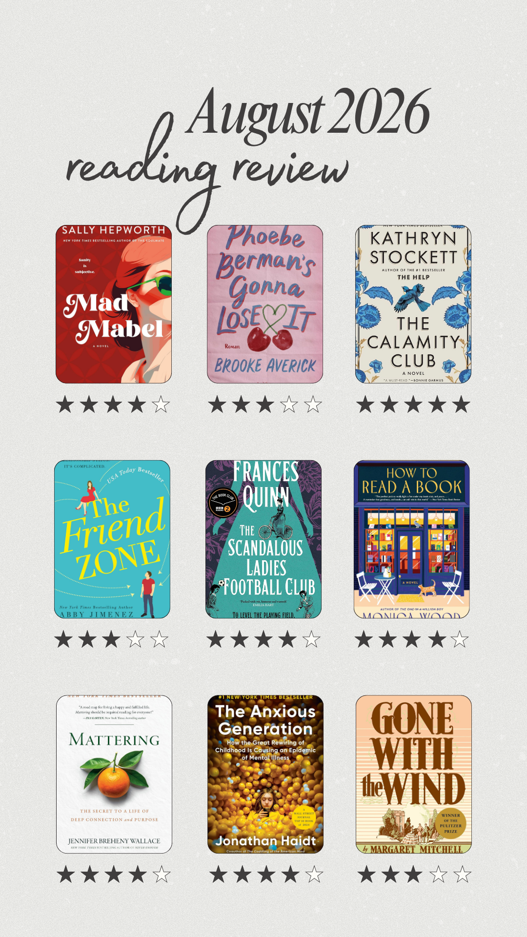 August Book Review