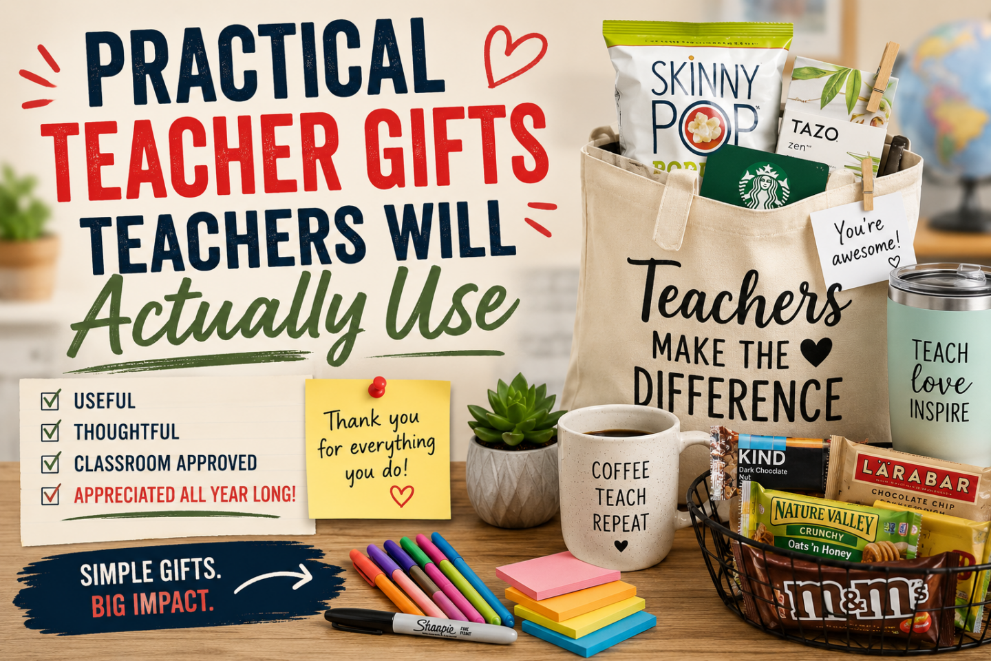 PRACTICAL TEACHER GIFTS TEACHERS WILL ACTUALLY USE