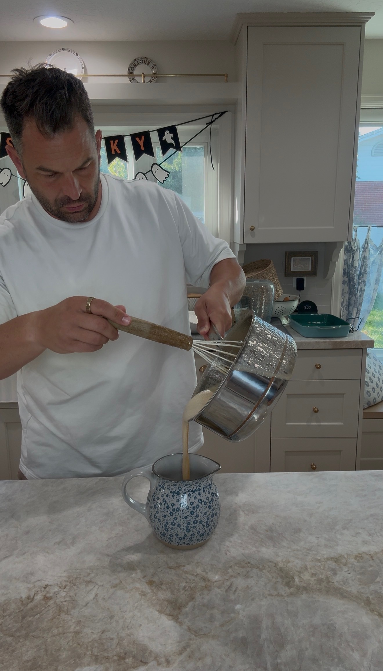 Jason making syrup